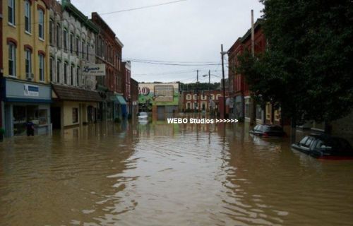 Flooded Downtown