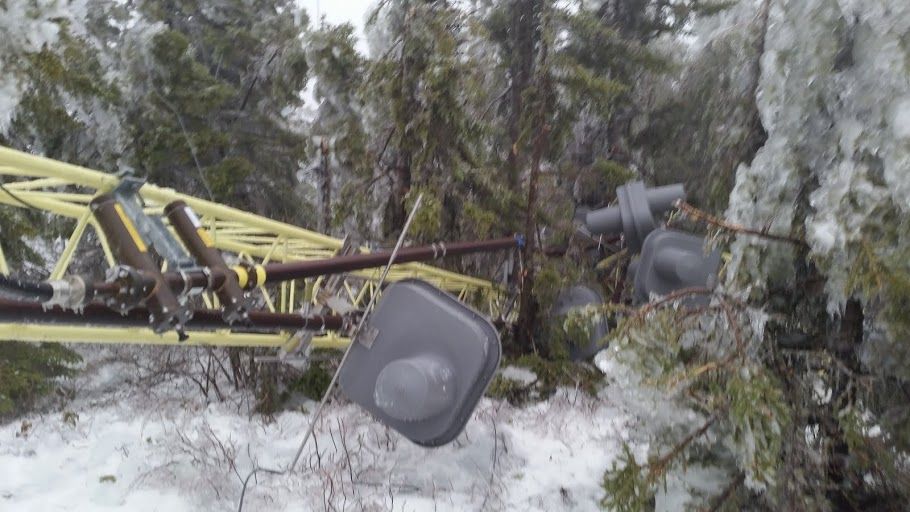 WMDR FM Station after a snow storm.