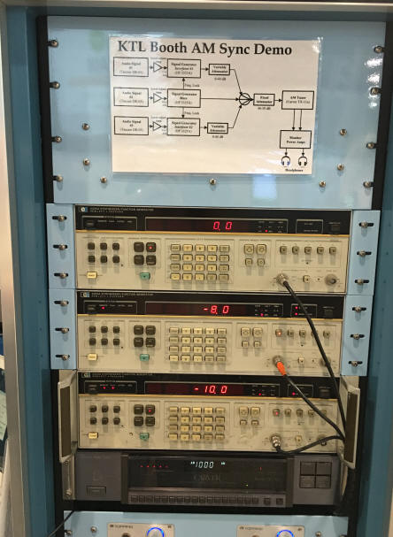 AM RF KTL booth AM Sync demo