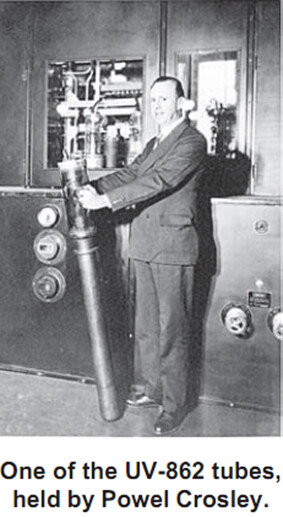 One of the UV-862 tubs held by Powel Crosley