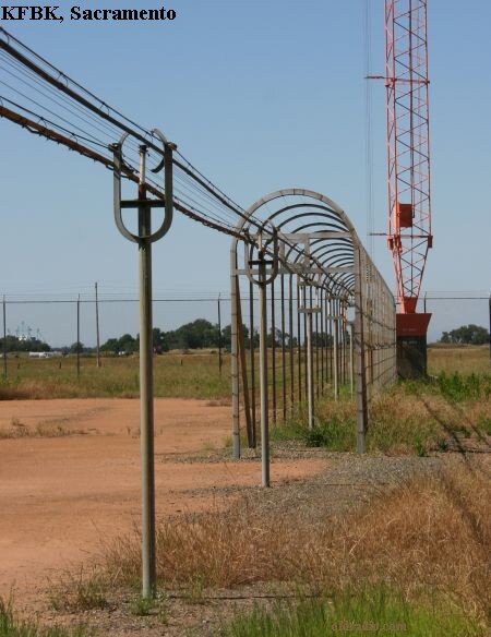 KFBK's open wire system